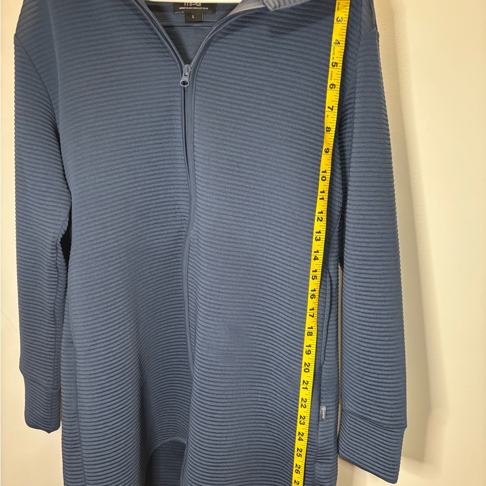 MPG Blue Ribbed Jacket - Picture 4 of 4